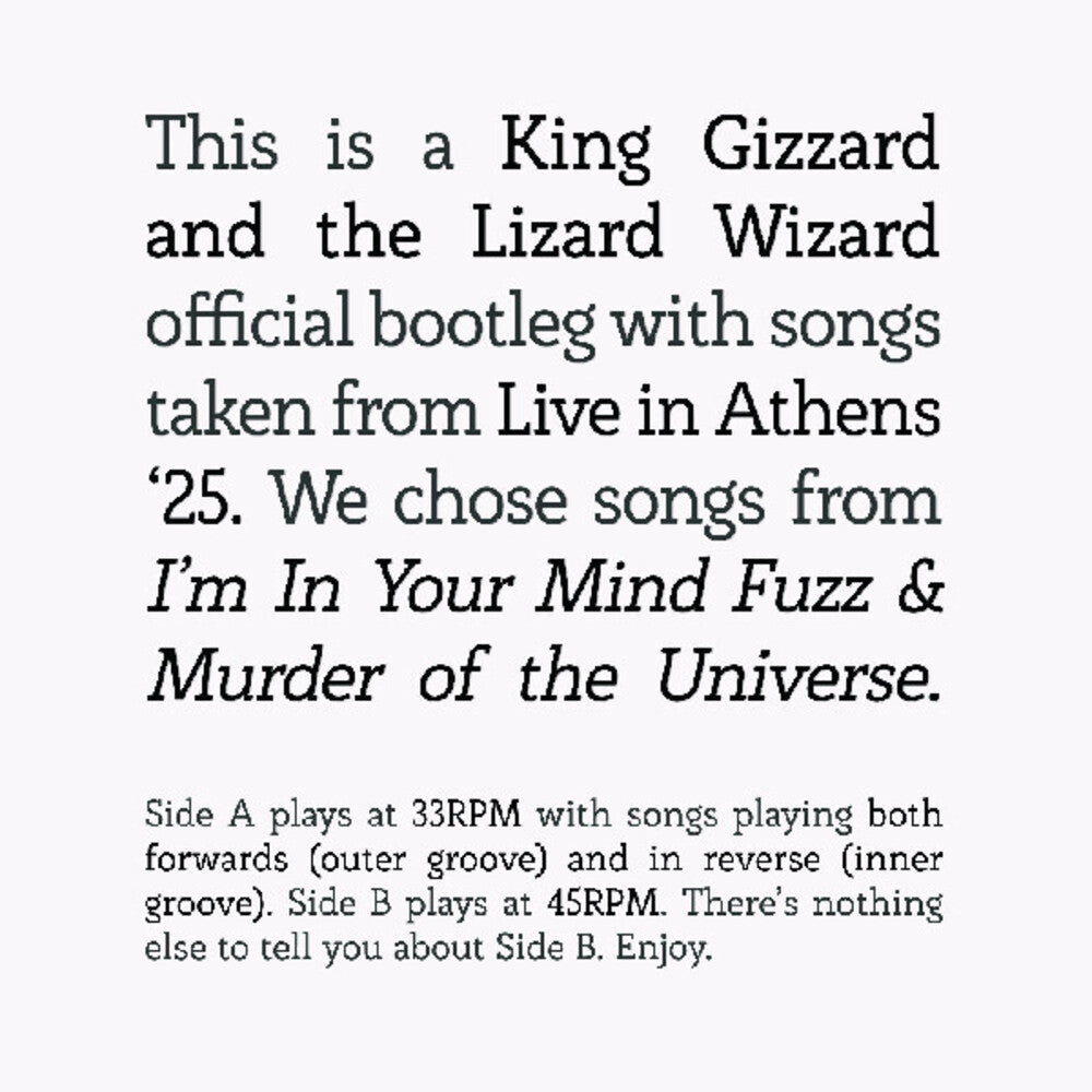 the album cover for King Gizzard And The Lizard Wizard - I'm In Your Mind Fuzz / Murder Of The Universe