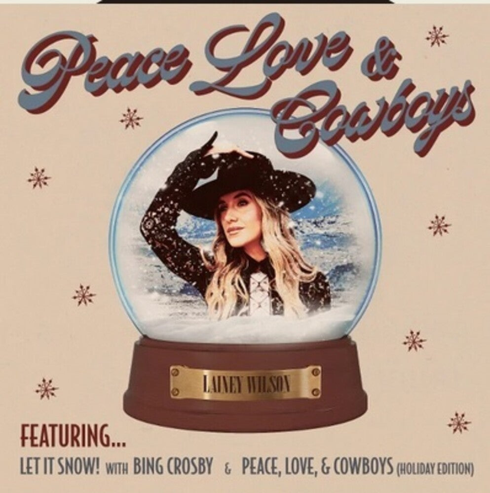 the album cover for Lainey Wilson - Peace, Love & Cowboys (Holiday Edition)