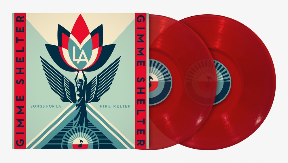 the album cover for Gimme Shelter: Songs For La Fire Relief / Various - Gimme Shelter: Songs For La Fire Relief / Various