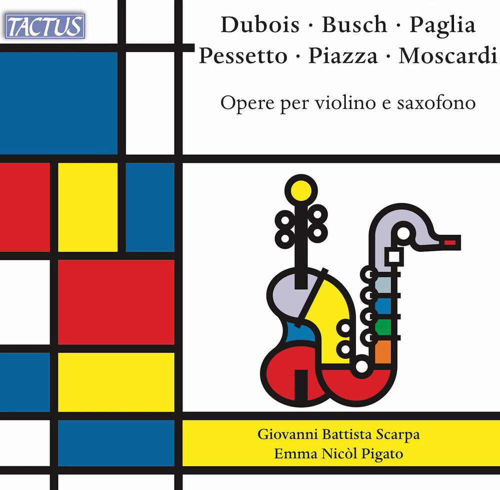 the album cover for Giovanni ScarpaBattista - Works For Vn & Saxophone