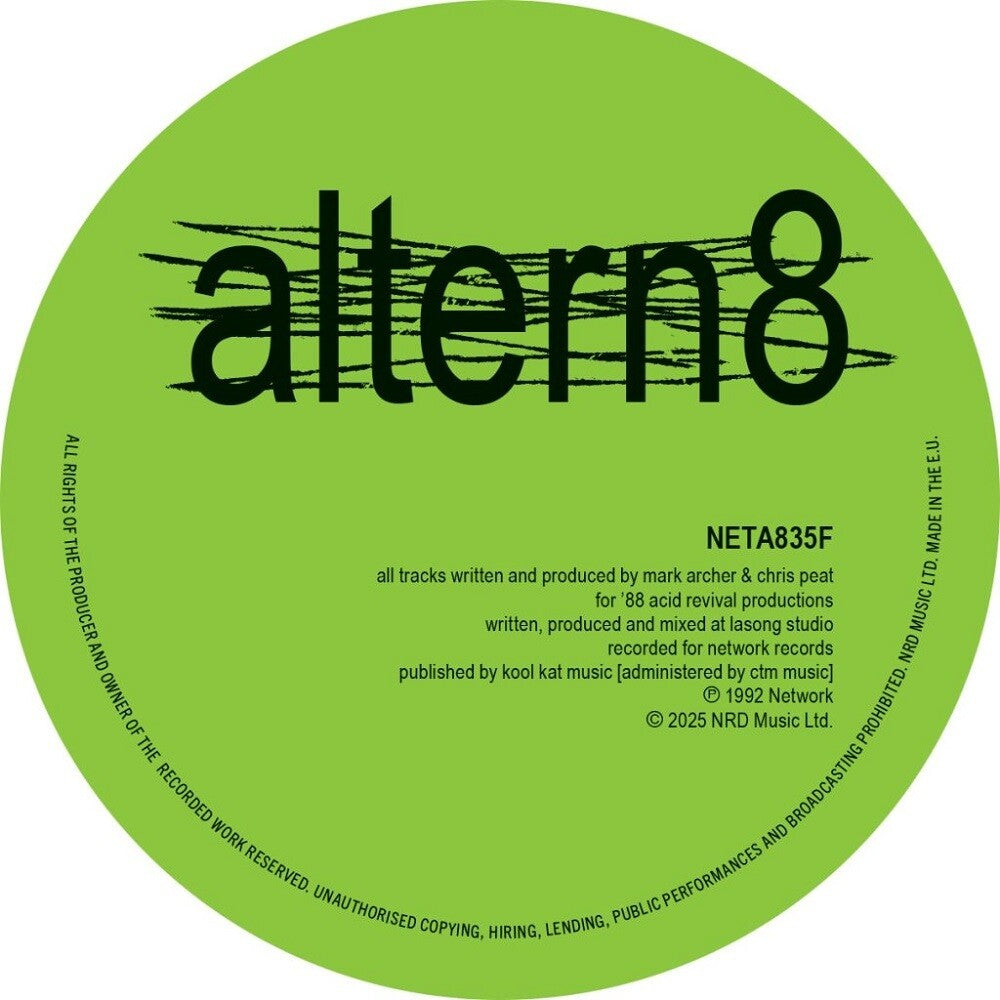 the album cover for Altern 8 - Frequency (2025 Remixes)