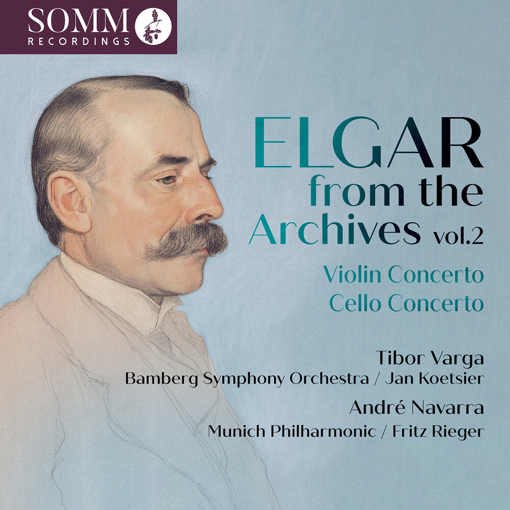 the album cover for André Navarra - Elgar From The Archives Vol. 2