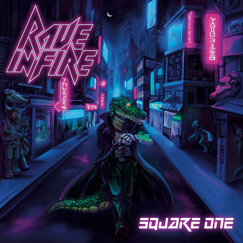 the album cover for Rave in Fire - Square One