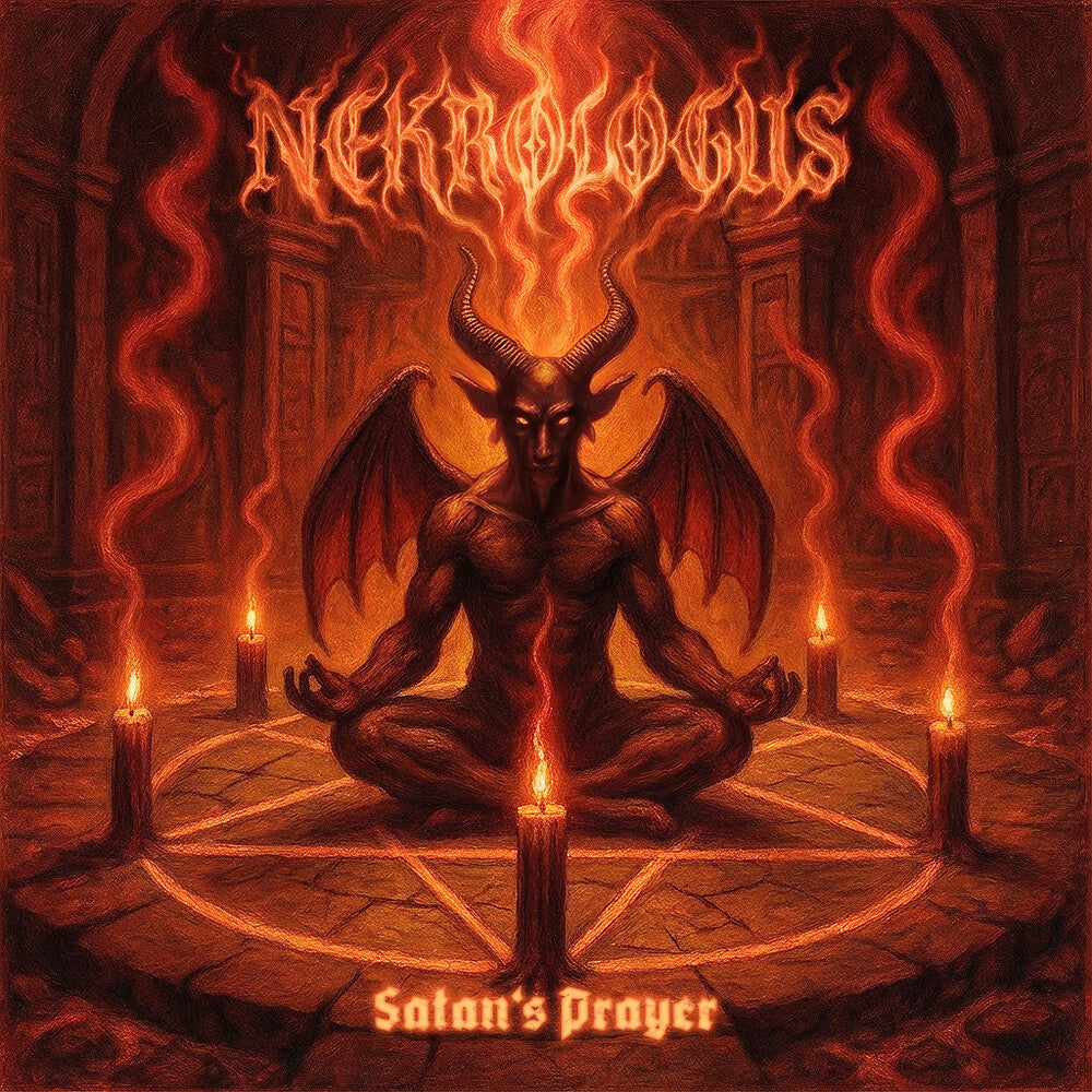 the album cover for Nekrologus - Satan's Prayer