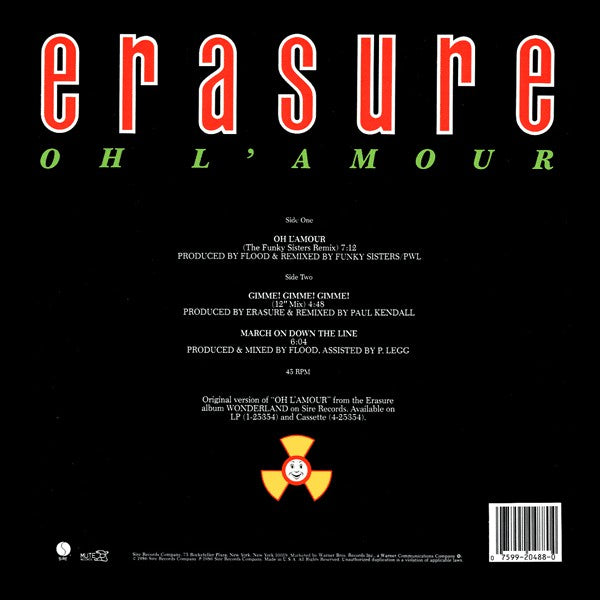 Erasure : Oh L'Amour (12", Maxi)