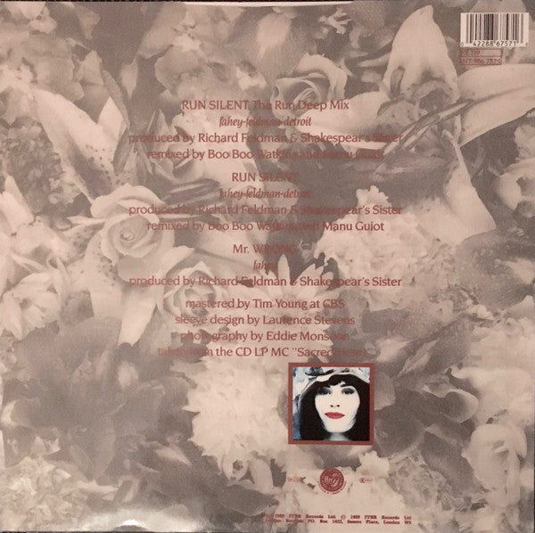 Shakespear's Sister : Run Silent (12", Single)