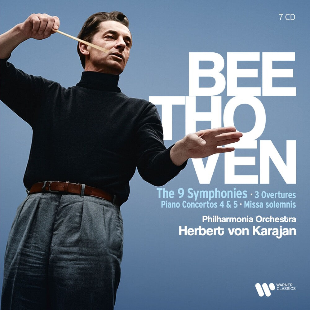 the album cover for Von Herbert Karajan/ Philharmonia Orchestra - Beethoven: 9 Symphonies