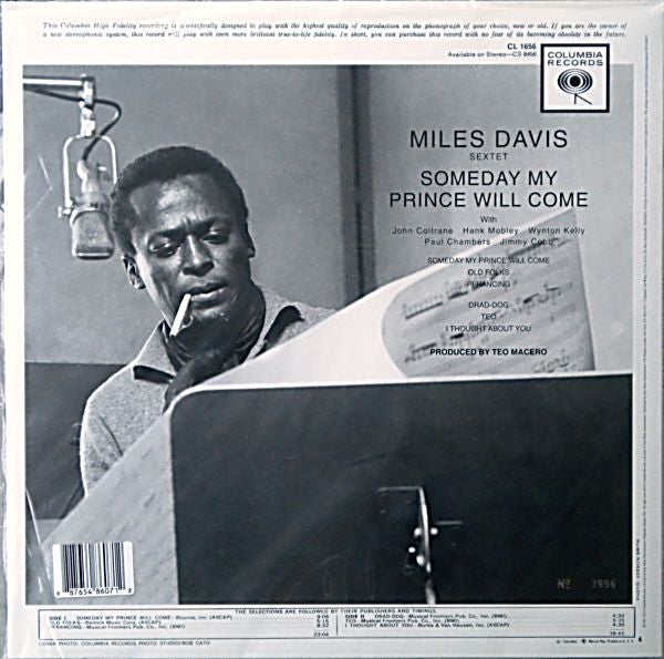 Miles Davis Sextet* : Someday My Prince Will Come (LP, Album, RSD, Mono, Ltd, Num, RE, 180)