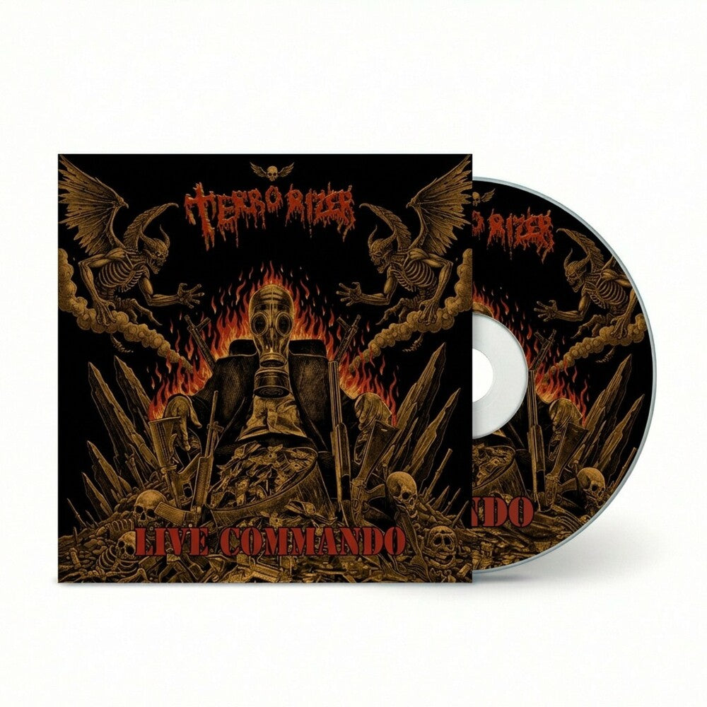 the album cover for Terrorizer - Live Commando