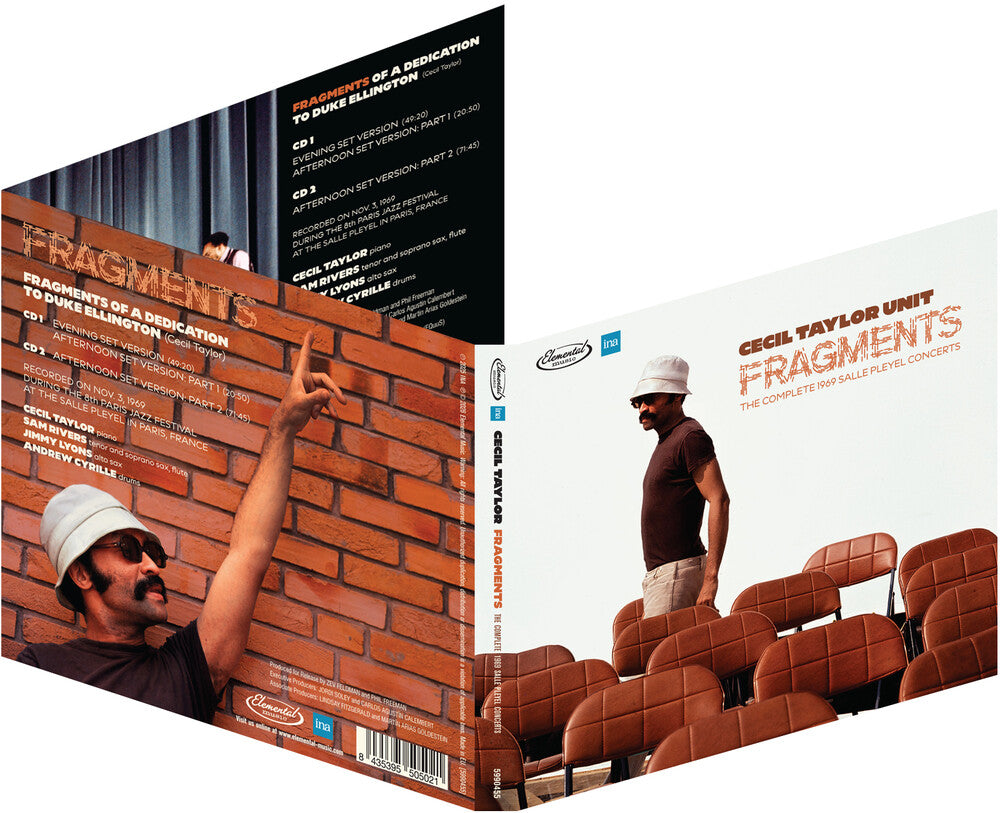 the album cover for Cecil TaylorUnit - Fragments: Complete 1969 Salle Pleyel Concerts