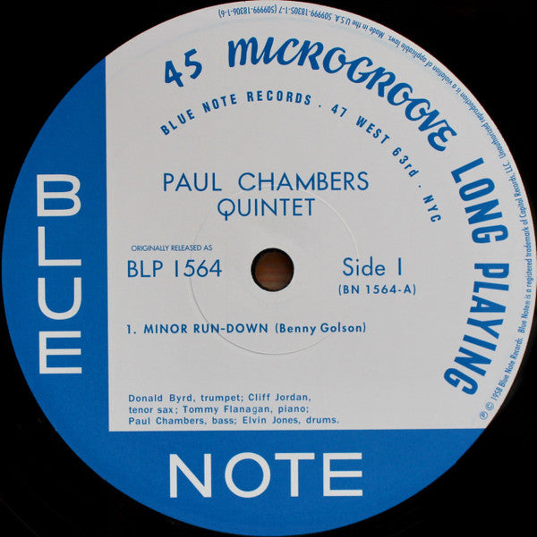 Paul Chambers Quintet With Donald Byrd, Clifford Jordan, Tommy Flanagan, Elvin Jones : Paul Chambers Quintet (2x12", Album, Mono, Ltd, RE)