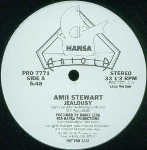 Amii Stewart : Jealousy (12", Promo)