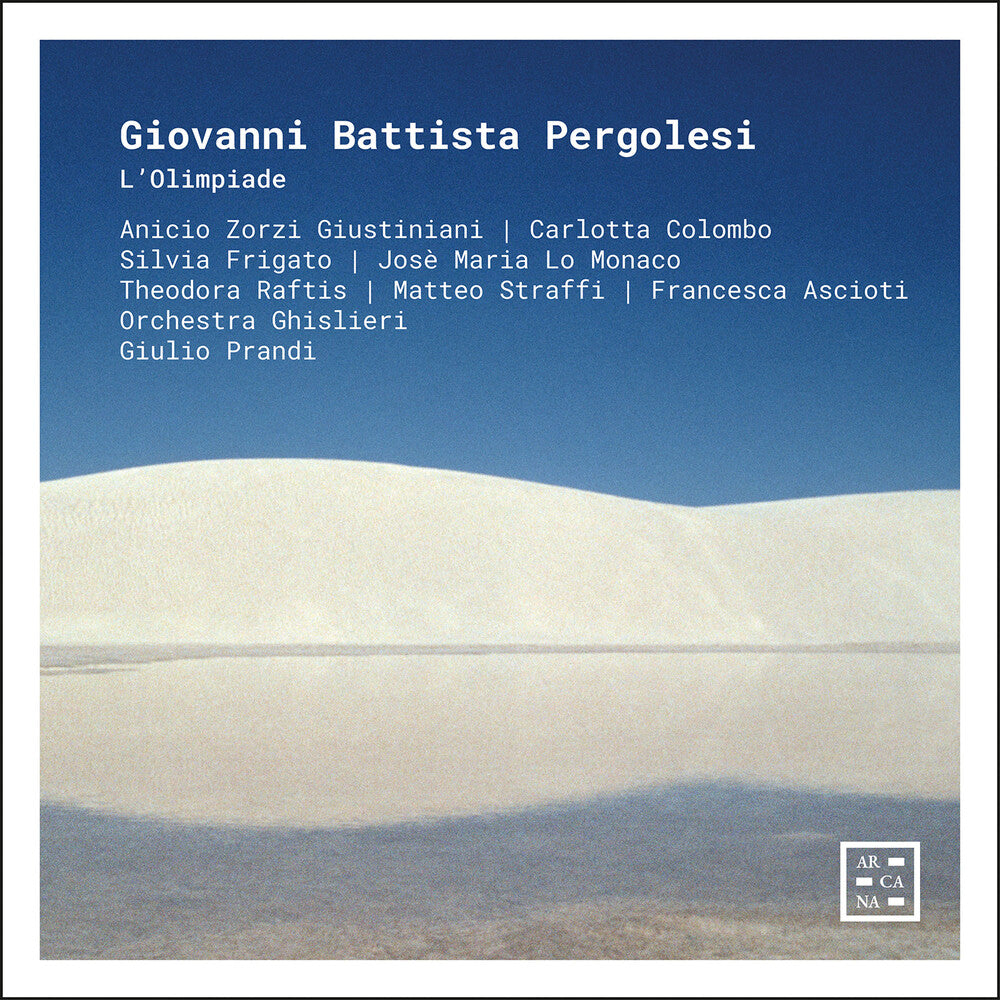 the album cover for Anicio GiustinianiZorzi - Pergolesi: L'olimpiade