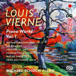 the album cover for Michael Schoch - Vierne: Piano Works Vol. 1