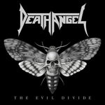 the album cover for Death Angel - Evil Divide (2lp/gatefold/clear / Black Splatter Vinyl) (i)