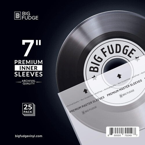 Big Fudge - 7 Inch Vinyl Record Premium Inner Sleeves - 25 Pack