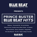 the album cover for Prince Buster - Blue Beat Hits