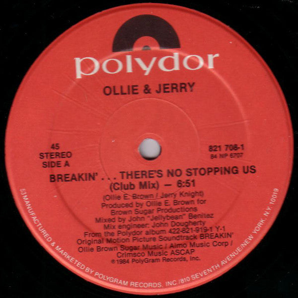 Ollie & Jerry* : Breakin'... There's No Stopping Us (12", 53 )