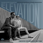 the album cover for Benyamin Nuss - Elevation - Concertos For Harmonica & Piano