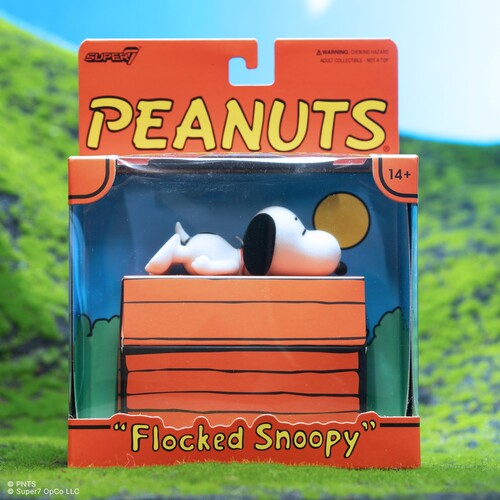Super7 - Peanuts - ReAction Figures - Snoopy (Sleeping, Flocked)