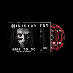 the album cover for Ministry - Hate To Go - Take Out Or Delivery
