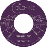 the album cover for Charities - Movin' On / I'm Still Learning How