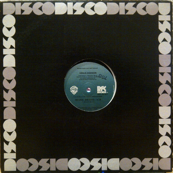 Venus Dodson : Shining / He Said, She Said (12", Promo)