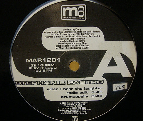 Stephanie Fastro : When I Hear The Laughter (12")