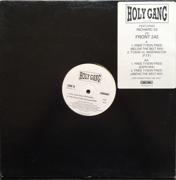 Holy Gang : Free Tyson Free! (12", Promo)