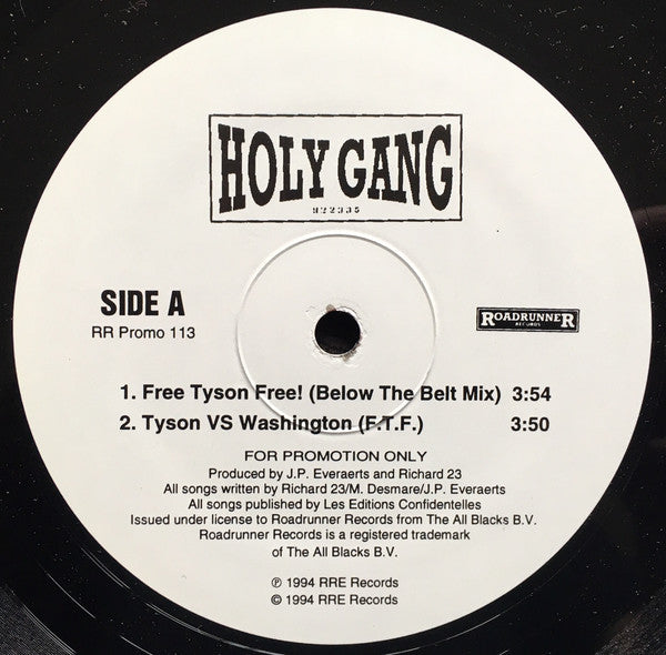 Holy Gang : Free Tyson Free! (12", Promo)