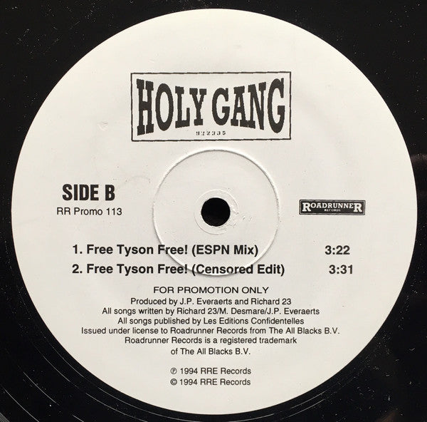 Holy Gang : Free Tyson Free! (12", Promo)
