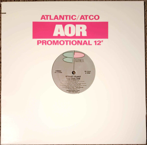 Robert Plant : Tall Cool One (12", Promo)