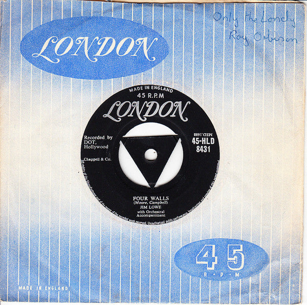 Jim Lowe (2) : Four Walls (7", Single)