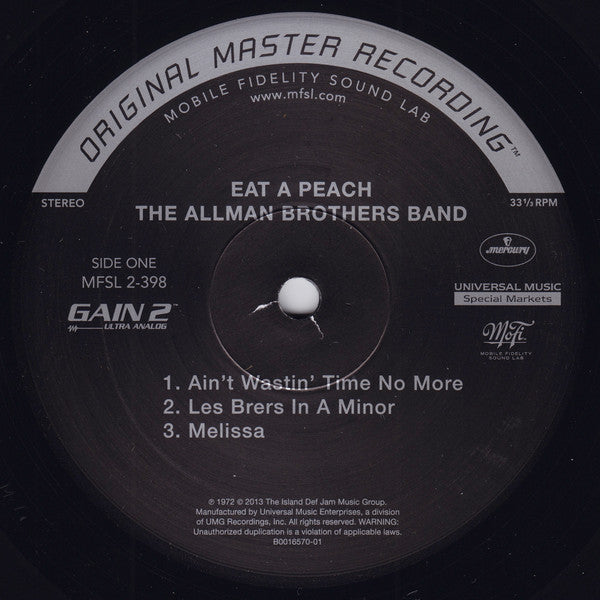 The Allman Brothers Band : Eat A Peach (2xLP, Album, Ltd, Num, RE, RM, 180)