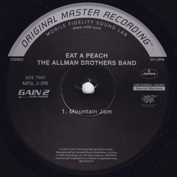 The Allman Brothers Band : Eat A Peach (2xLP, Album, Ltd, Num, RE, RM, 180)