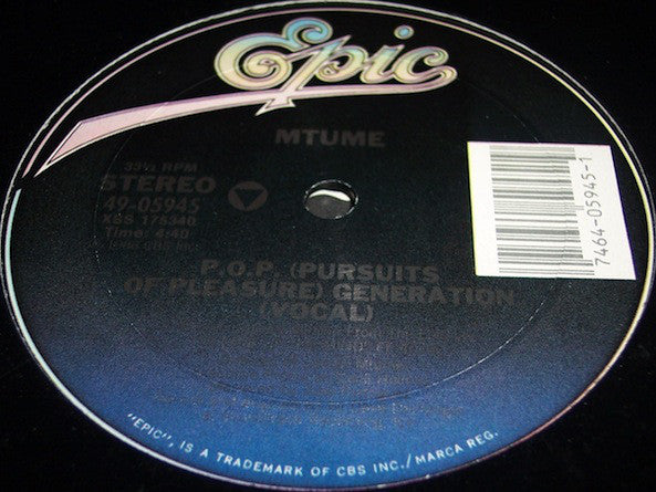 Mtume : P.O.P. (Pursuits Of Pleasure) Generation (12")