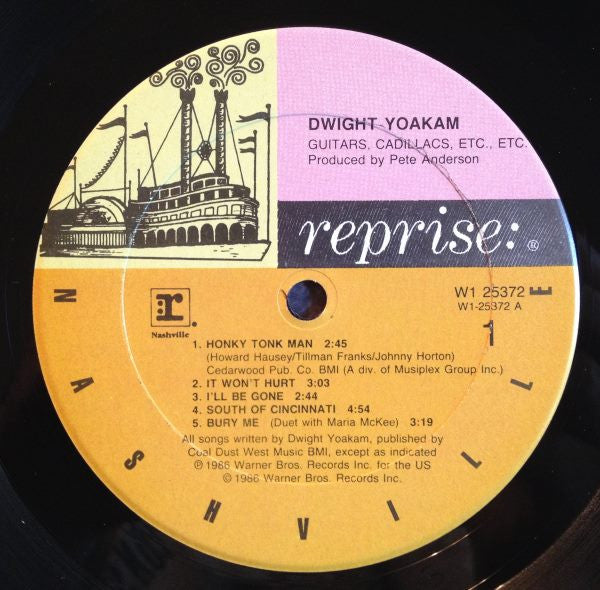 Dwight Yoakam : Guitars, Cadillacs, Etc., Etc. (LP, Album, Club, Col)