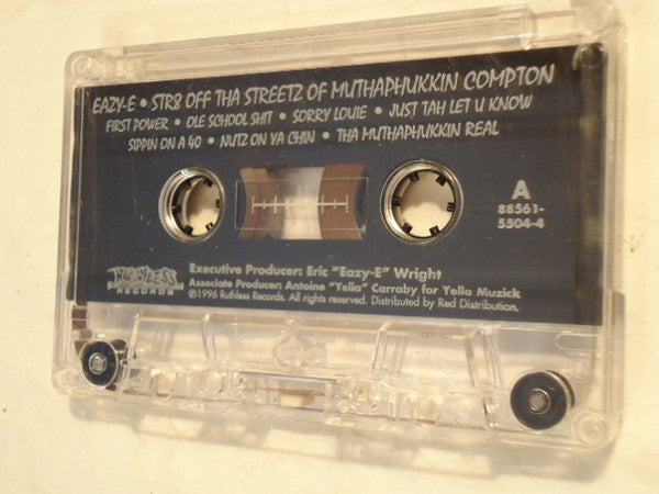 Eazy-E : Str8 Off Tha Streetz Of Muthaphukkin Compton (Cass, Album)