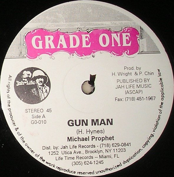Michael Prophet / Shoamari & Wayne Jarrett : Gun Man / Me A Youth Man (12")