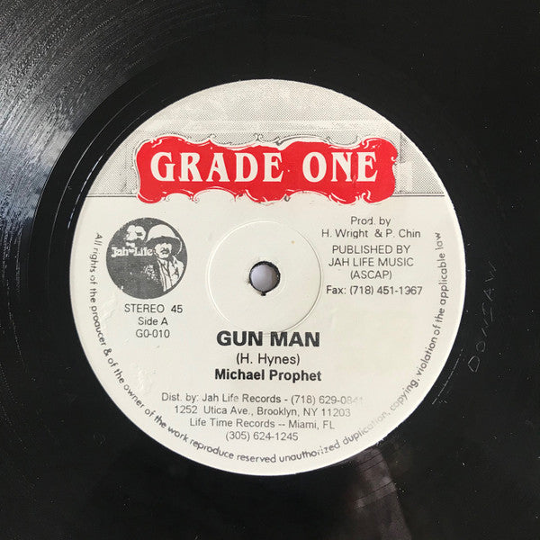 Michael Prophet / Shoamari & Wayne Jarrett : Gun Man / Me A Youth Man (12")