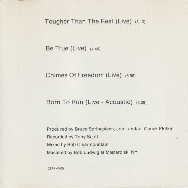 Bruce Springsteen : Chimes Of Freedom (CD, EP)