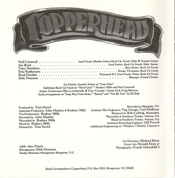 Copperhead (2) : Copperhead (CD, Album)