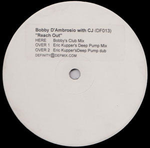 Bobby D'Ambrosio With C.J. : Reach Out (12", Promo, W/Lbl)