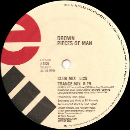 Drown : Pieces Of Man (12", Promo)