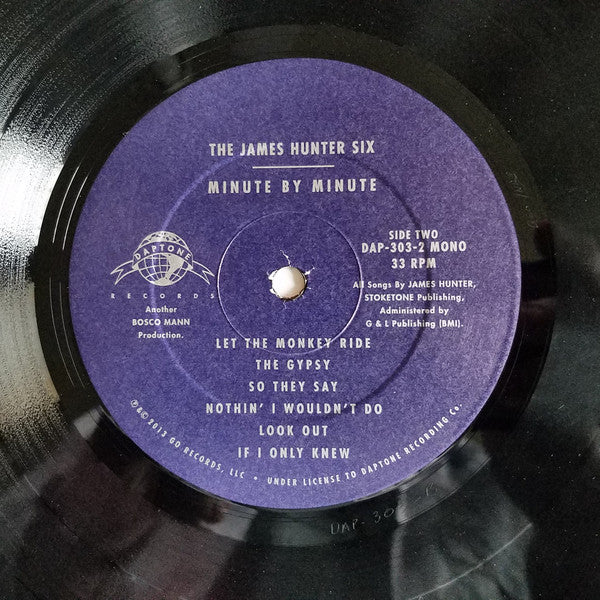 The James Hunter Six : Minute By Minute (LP, Album, Mono)