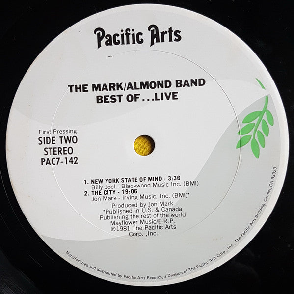 The Mark/Almond Band* : Best Of ... Live (LP)