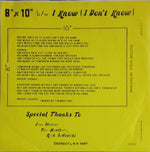 Steve Moulton : 8"x10" / I Know (I Don't Know) (7")