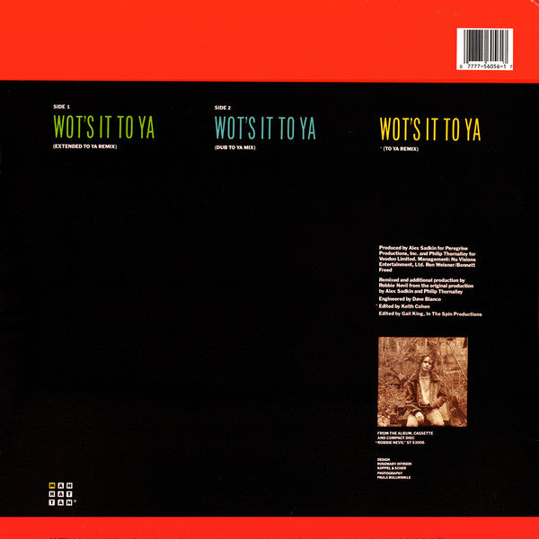 Robbie Nevil : Wot's It To Ya (12", Single)