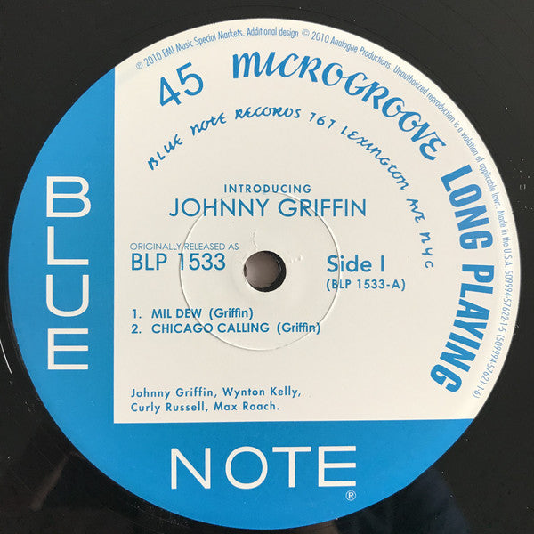 Johnny Griffin : Introducing Johnny Griffin (2x12", Album, Mono, Ltd, Num, RE, 180)