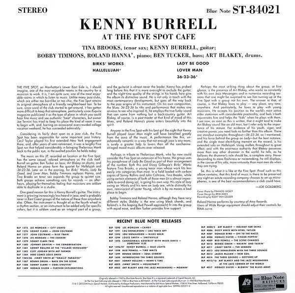 Kenny Burrell With Art Blakey : On View At The Five Spot Cafe (2xLP, Album, Ltd, Num, RE, 180)